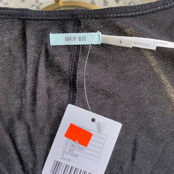 Urban outfitters new with tags black wrap top with tie - Picture 5 of 6